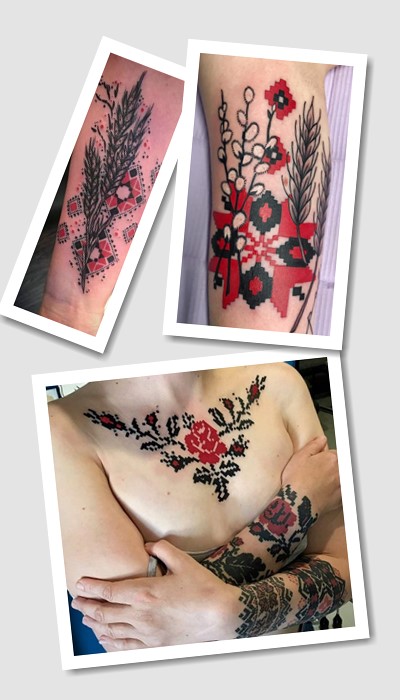 стиль тату український орнамент