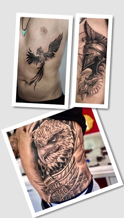 тату на боку чоловічі