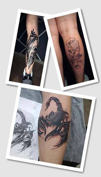 татуювання на ікрі у Києві