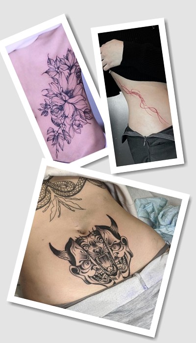 тату на животі