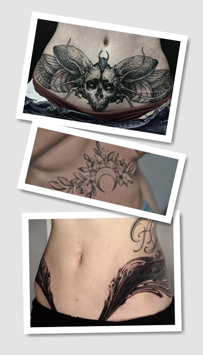 татуювання на животі