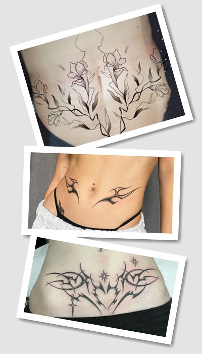 кому підійде тату на животі