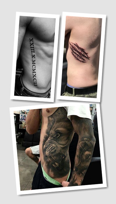 кому підійде тату на ребрах