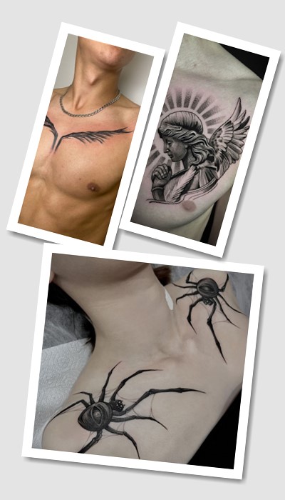 кому підійде тату на грудях