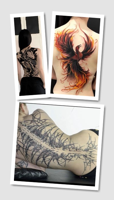 кому підійде татуювання на спині