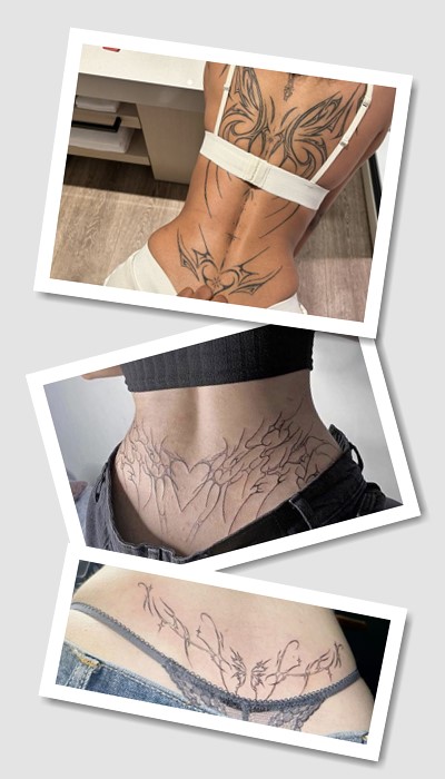 кому підійде тату на на попереку жіночі