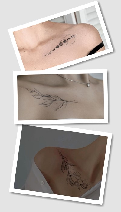 кому підійде тату на ключиці