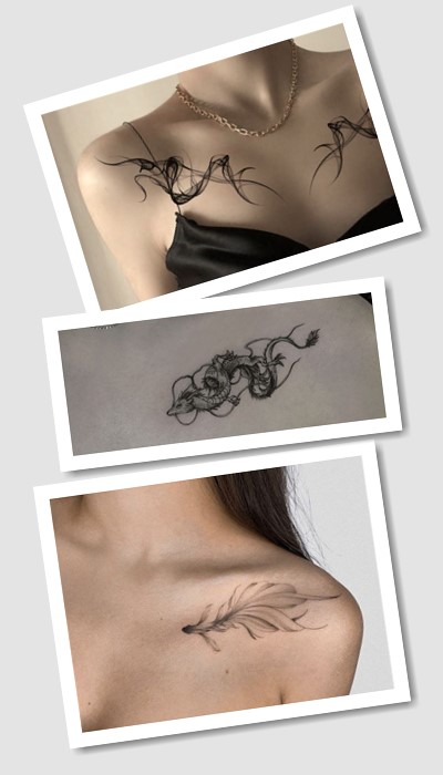 кому підійде татуювання на ключиці