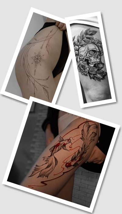 татуювання на стегні у Києві