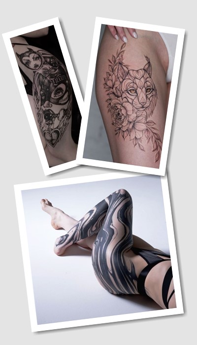 кому підійде тату на стегні