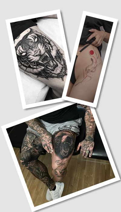 ідеї татуювання на стегні