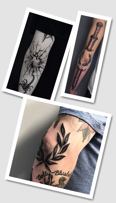 тату на лікті 