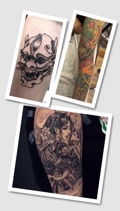 ідеї японських на нозі тату