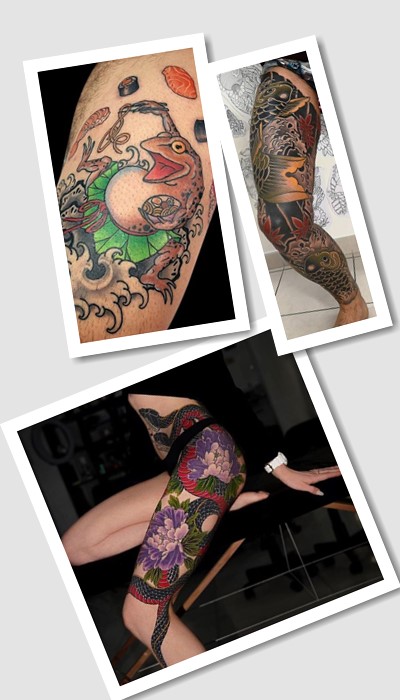 кому підійде японське на нозі татуювання 