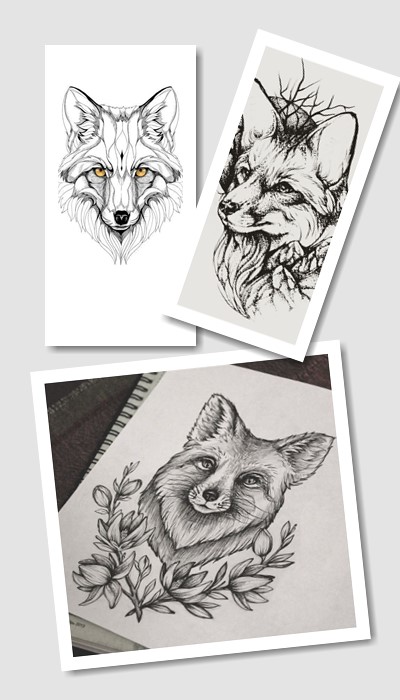 значення ескіз татуювання Лисиця