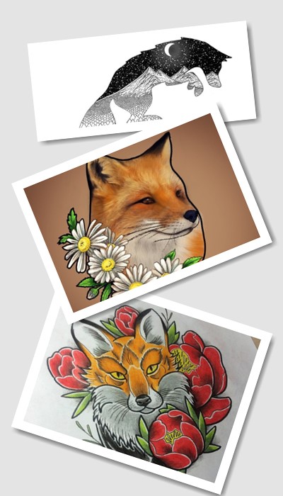 кому підійде ескіз тату Лисиця