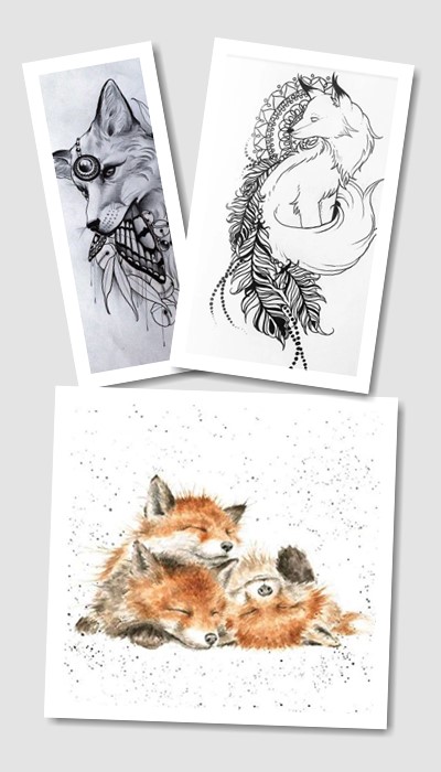 кому підійде ескіз татуювання Лисиця