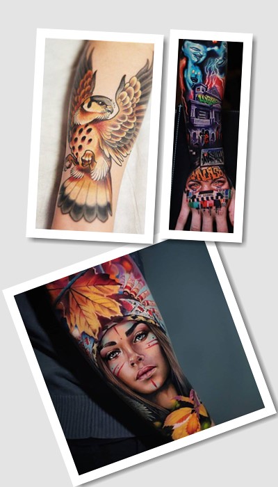 татуювання на передпліччі чоловічі у Києві