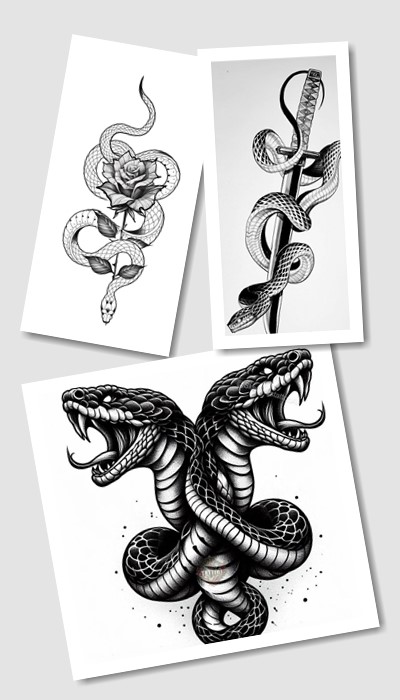 кому підійде ескіз татуювання Змія