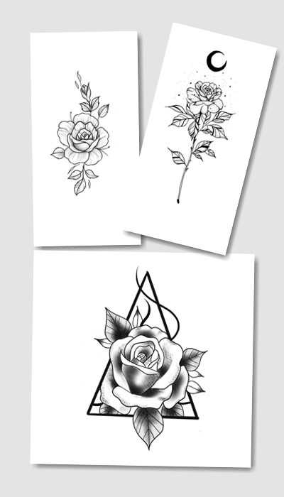значення ескіз татуювання Троянда