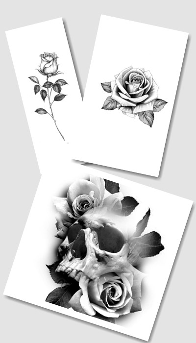 кому підійде ескіз татуювання Троянда