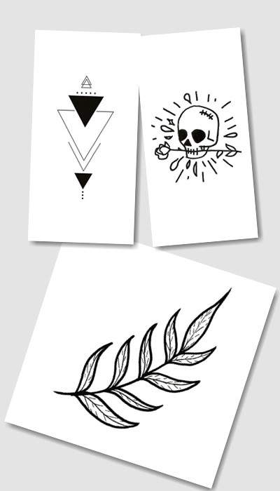 кому підійде легкий ескіз татуювання 