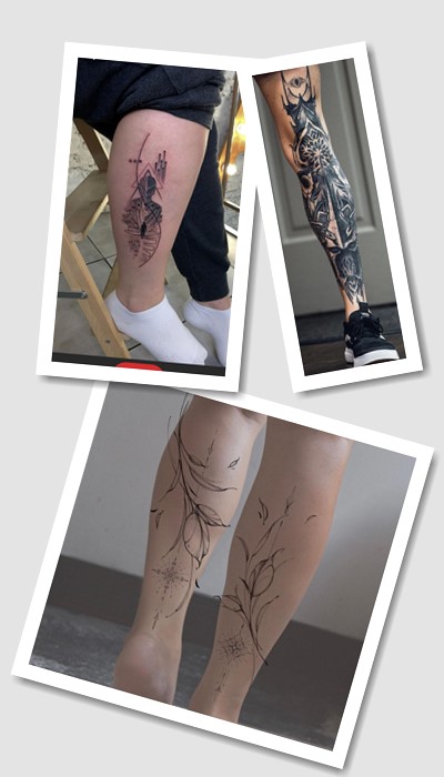 кому підійде тату на голені