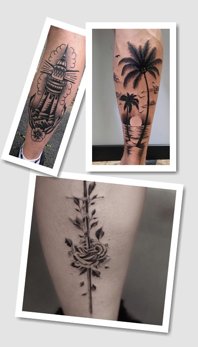 кому підійде татуювання на голені