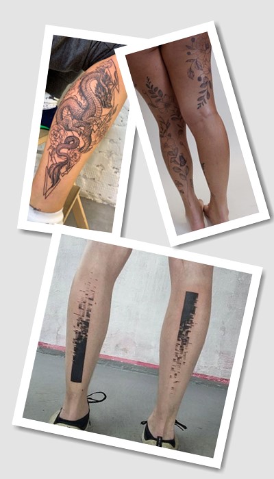 ідеї татуювання на голені