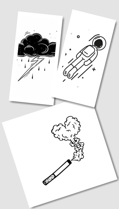 кому підійде маленький ескіз тату 