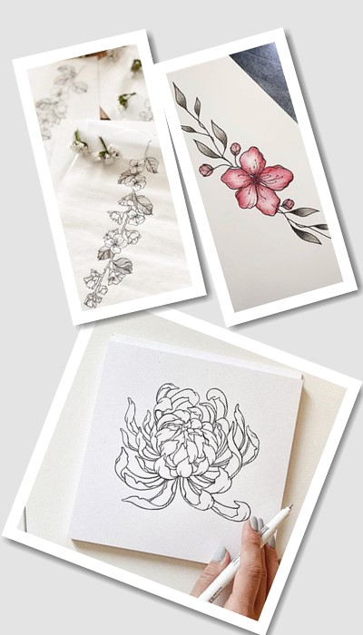 Ескізи тату квітів