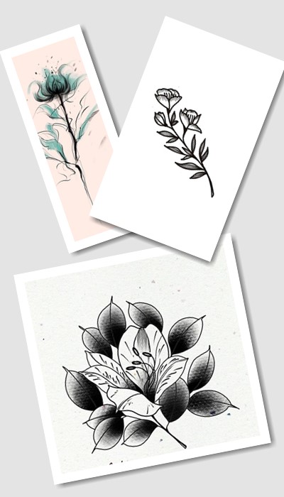 що означає ескіз татуювання квітів