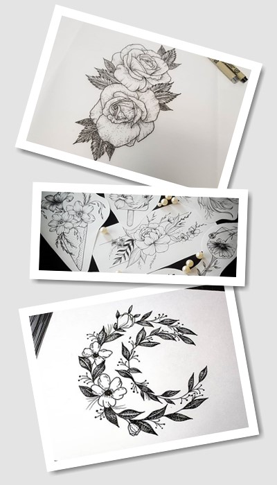кому підійде ескіз тату квітів
