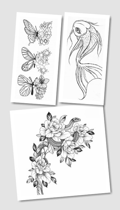 ескіз татуювання жіночі  у Києві