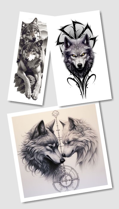 Значення ескізів тату вовк
