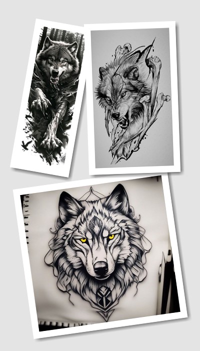 кому підійде ескіз тату вовк