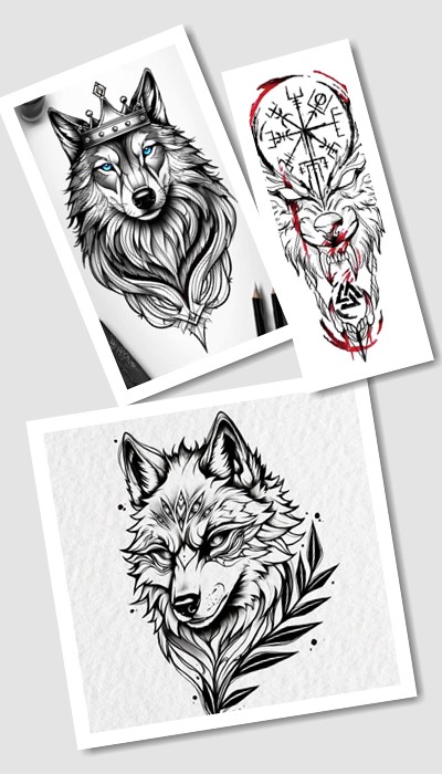 кому підійде ескіз татуювання вовк