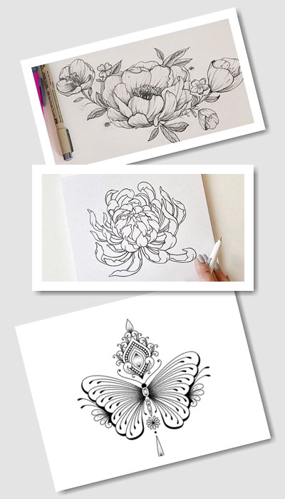 стиль ескізів тату на шиї