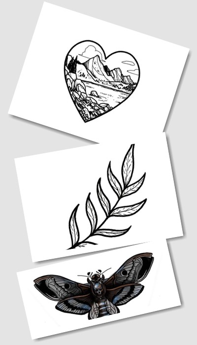 ескізи на шиї тату 