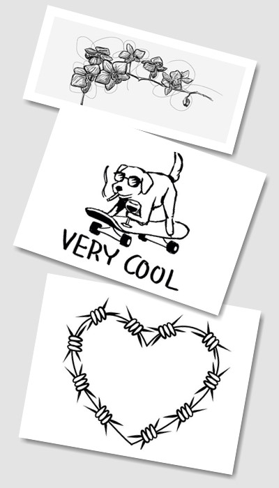 ескізи на шиї татуювання