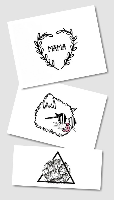 ідеї ескізів на шиї татуювань