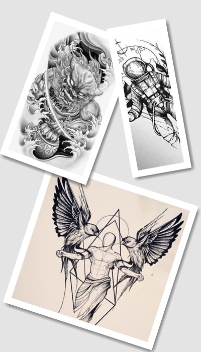 ідеї ескізів на ногу татуювань