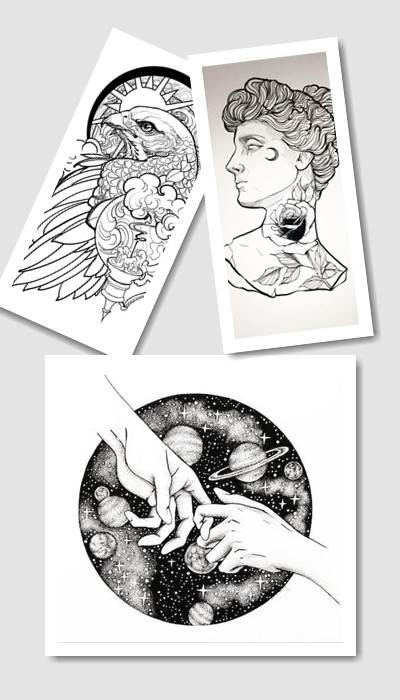 ескізи на передпліччя татуювання