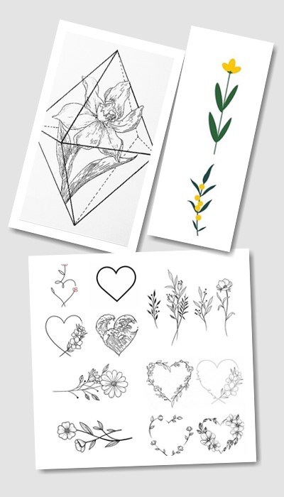 красиві ескізи для дівчат тату 