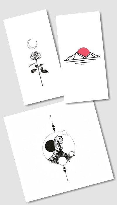 ідеї простих ескізів тату