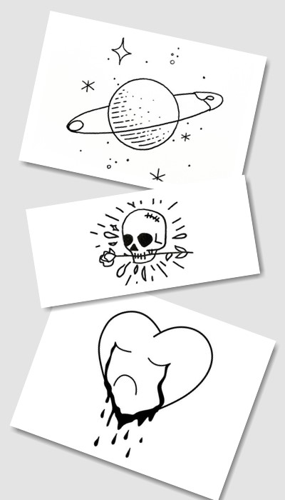 ідеї простих ескізів татуювань