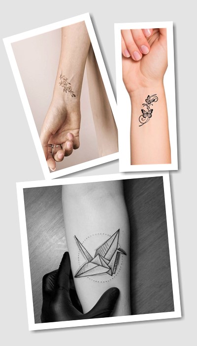 тату на передпліччі дівчині 