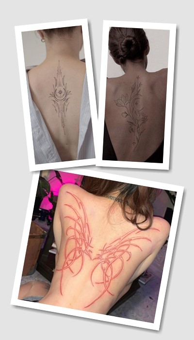 татуювання на на спині жіночі