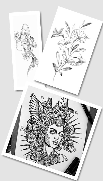 ідеї ескізів тату для дівчат