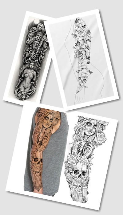 стилі ескізів тату рукава